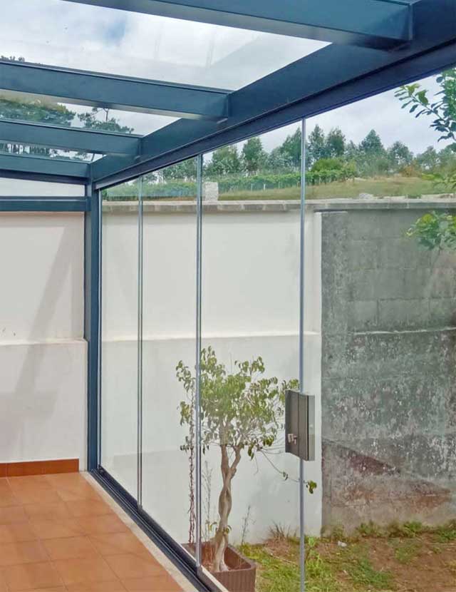 Cerramiento vidrio en Santiago